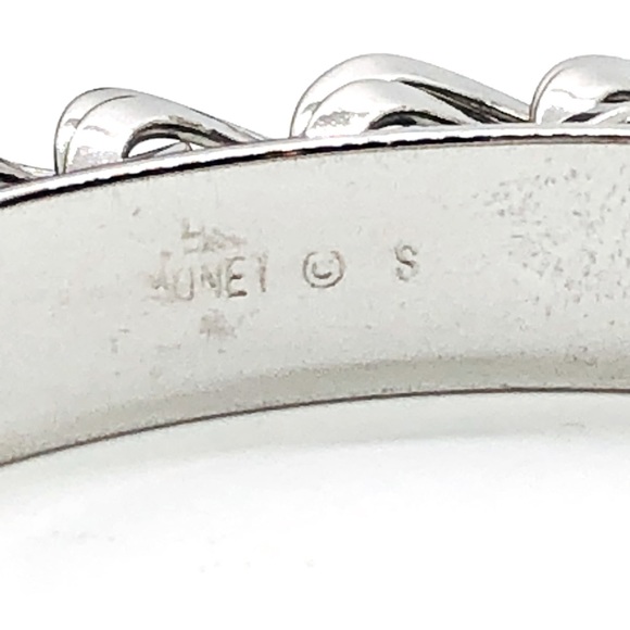 Vintage Signed Monet Silver Necklace & Bangle - Picture 11 of 16